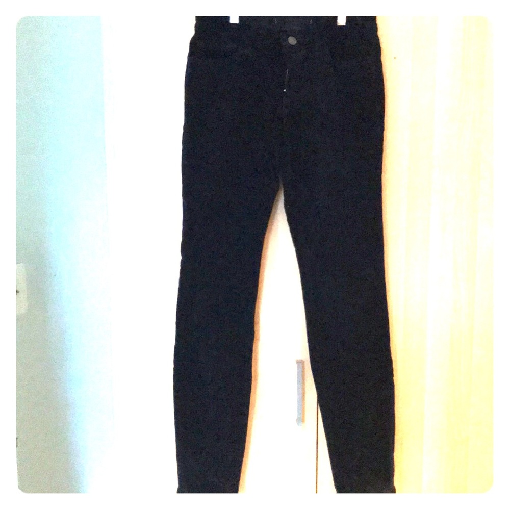 J brand skinny leg navy corduroy jeans